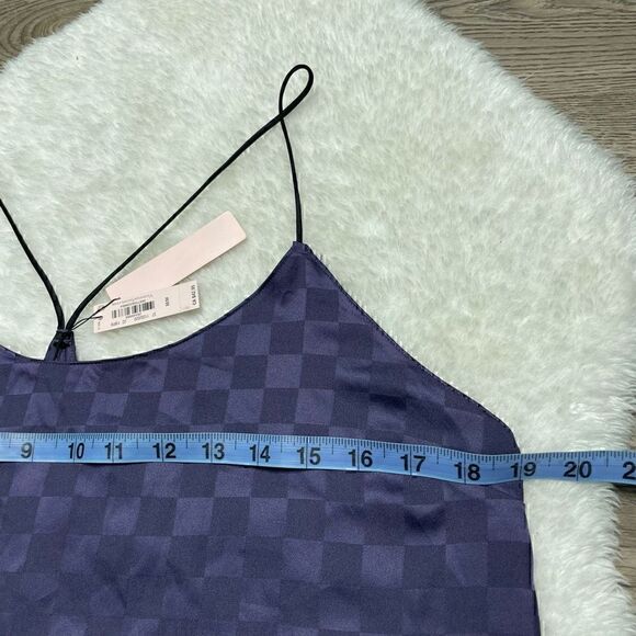 Victorias Secret Tank Top Night Pyjama Top Satin Purple Size Medium Loose Fit - Picture 8 of 9